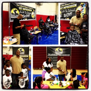 The LaMarr Woodley Foundation Hosts '1st Impression' Back-to-School Event